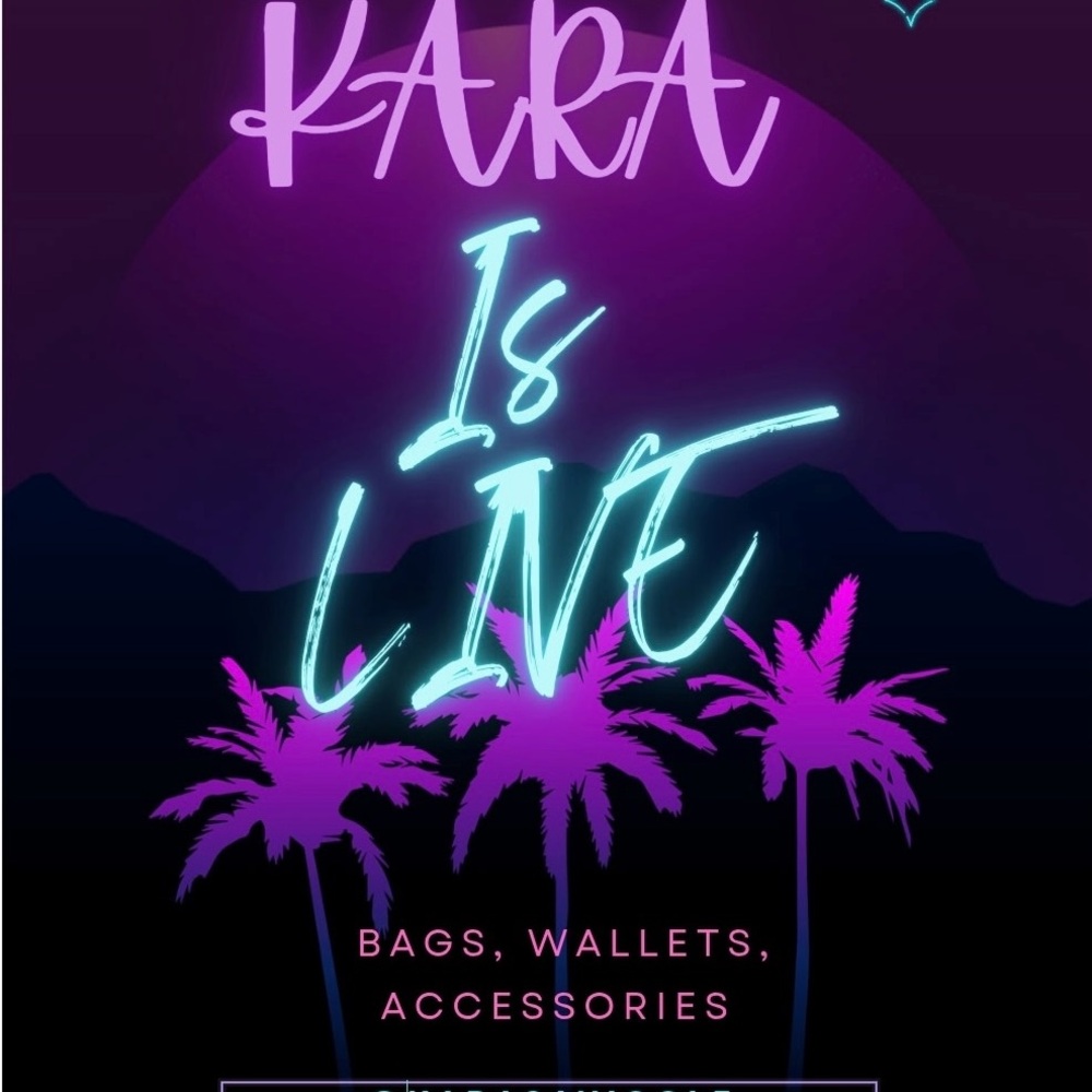 Neon Purple and Blue Graphic Poster
